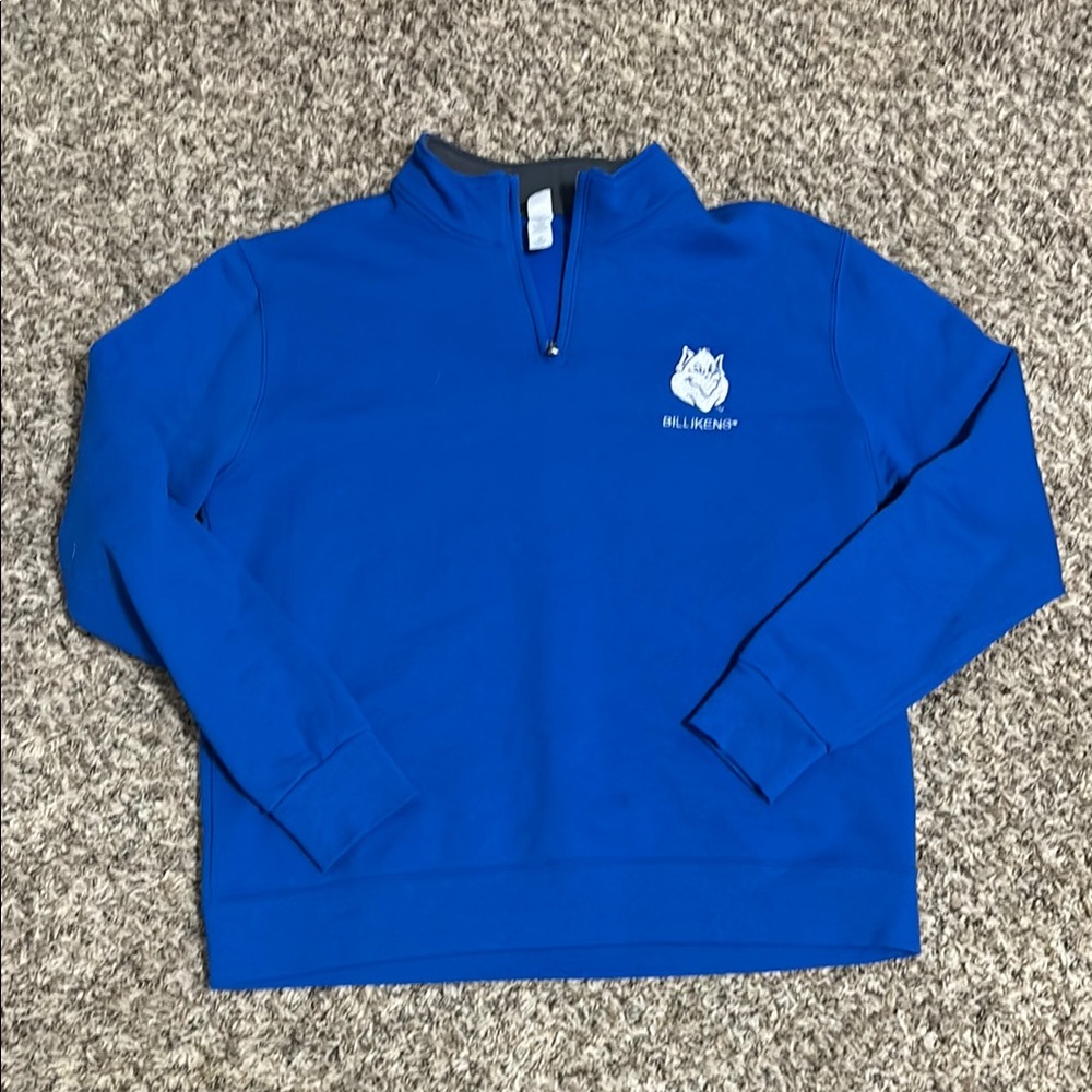 Blue Quarter-Zip Pullover Saint Louis University NWOT